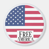 Aimant Free America (Devant)