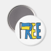 Aimant Free Ukraine (Recto/Verso)