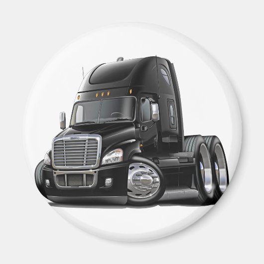 Aimant Freightliner Cascadia Black Truck (Devant)