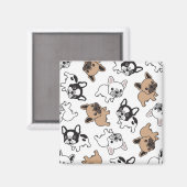 Aimant French Bulldog, Accessoires Français (Recto/Verso)