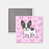 Aimant French Bulldog Love (Recto/Verso)