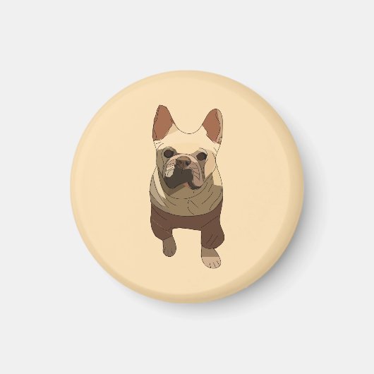 Aimant French Bulldog, Soft Peach (Devant)