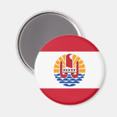 Aimant French Polynesia Flag, Drapeau Polynésie Française (Recto/Verso)