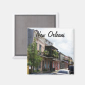 Aimant French Quarter Street View New Orleans Louisiane (Recto/Verso)