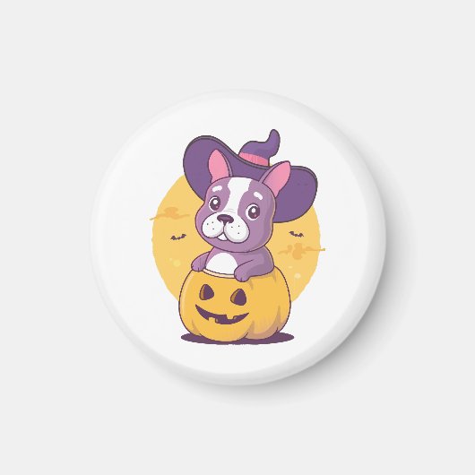 Aimant Frenchie Halloween (Devant)