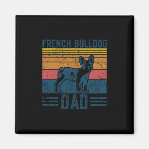 Aimant Frenchie Papa - Vintage Français Bulldog Papa