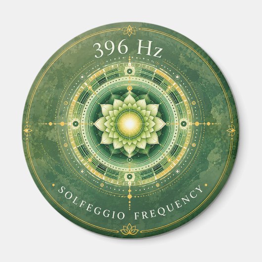 Aimant Fréquence Solfeggio 396 Hz (Devant)