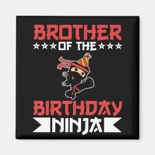 Aimant Frère D'Anniversaire Ninja Fight Taekwondo Cadeau