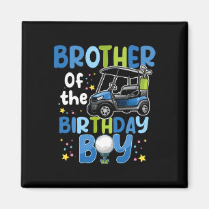 Aimant Frère De L'Anniversaire Boy Golf Theme Matching P