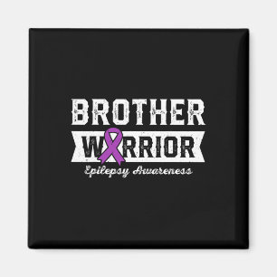 Aimant Frère D'Un Guerrier Épilepsie Frère Ribbo Violet