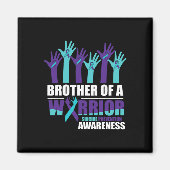 Aimant Frère D'Un Guerrier Suicide Sensibilisation Soins  (Devant)