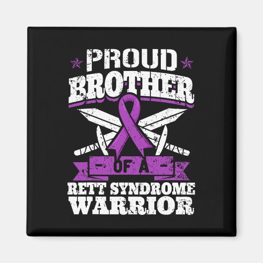 Aimant Frère D'Un Syndrome De Rett Guerrier Sensibilisati (Devant)