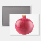 Aimant Fresh Whole Red Pomegranate Fruit Healthy Food Art (Recto/Verso)