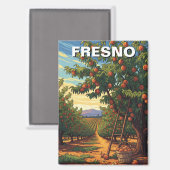 Aimant Fresno California Central Valley (Recto/Verso)