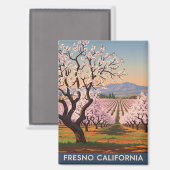 Aimant Fresno California Central Valley (Recto/Verso)