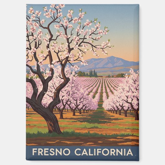 Aimant Fresno California Central Valley (Recto)