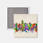 Aimant Fresno California Skyline (Recto/Verso)