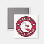 Aimant Fresno Californie (Recto/Verso)