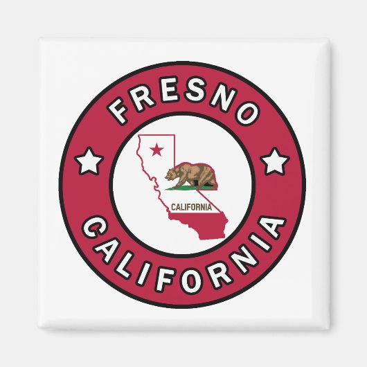 Aimant Fresno Californie (Devant)