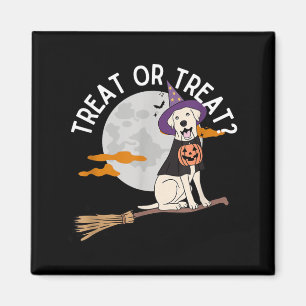 Aimant Friandise ou Farce Drôle Chien Halloween