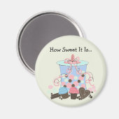 Aimant Friandises Avec Une Phrase Mignonne (Recto/Verso)