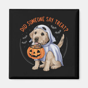 Aimant Friandises pour chiot labrador fantôme Halloween c