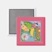 Aimant Frida Kahlo Parrot Graphic (Recto/Verso)