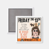 Aimant Friday the 13th (Recto/Verso)