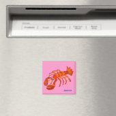 Aimant Fridge Art : John Dyer Red Lobster (In Situ (Lave-vaisselle))