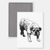 Aimant Fridge Cheer Bulldog (Recto/Verso)