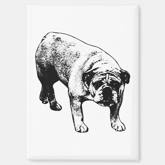Aimant Fridge Cheer Bulldog (Recto)