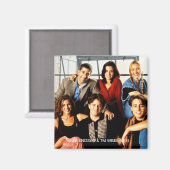 Aimant FRIENDS™ | Casting assis dans l'appartement de Mon (Recto/Verso)