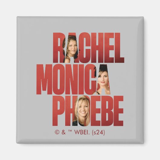Aimant FRIENDS™ | Rachel, Monica & Phoebe (Devant)