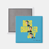 Aimant FRIENDS™ | Ross, Chandler et Joey (Recto/Verso)
