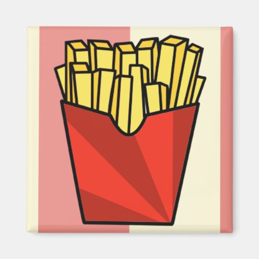 Aimant Fries françaises (Devant)