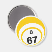 Aimant frigo à 67 bingo (Recto/Verso)
