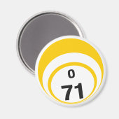 Aimant frigo à 71 bingo (Recto/Verso)