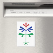 Aimant frigo avec agrafage tricolore (In Situ (Lave-vaisselle))
