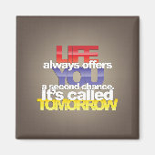 Aimant frigo avec citations inspirantes (Devant)