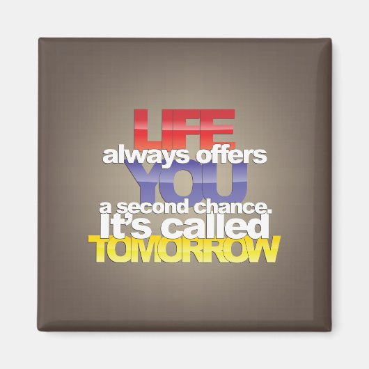 Aimant frigo avec citations inspirantes (Devant)