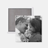 aimant frigo Barack & Michelle (Recto/Verso)