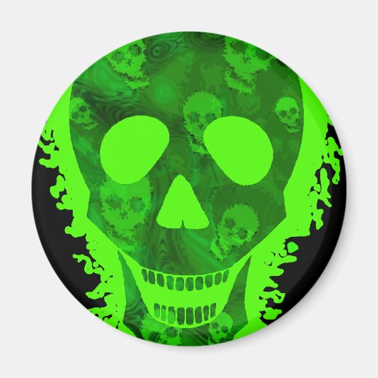 Aimant frigo Big Skull (gros plan) (Devant)