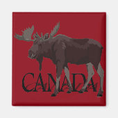 Aimant frigo Canada Moose Magnet Canada Aimant sou (Devant)