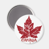 Aimant frigo Canada Souvenir Canada Feuille d'érab (Recto/Verso)