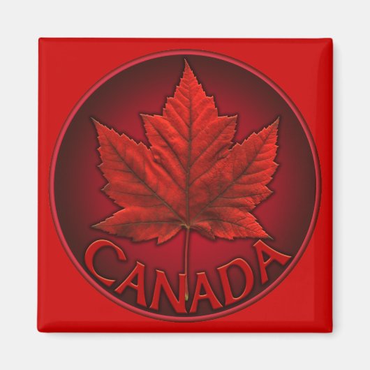 Aimant frigo Canada Souvenir Canada Feuille d'érab (Devant)