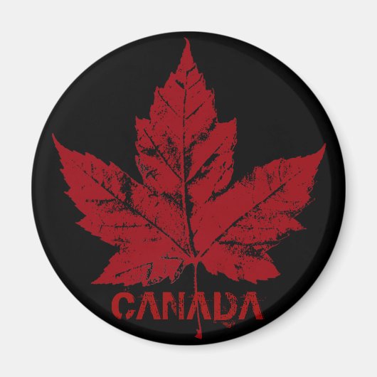 Aimant frigo Canada Souvenir Canada Feuille d'érab (Devant)