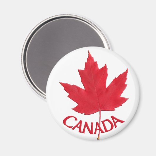 Aimant frigo Canada Souvenir Canada Feuille d'érab (Recto/Verso)