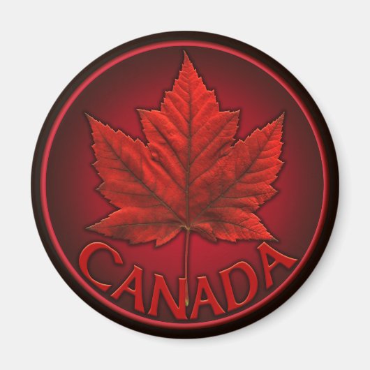 Aimant frigo Canada Souvenir Canada Feuille d'érab (Devant)