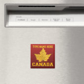 Aimant frigo Canada Souvenir Canada Keepsaké (In Situ (Lave-vaisselle))