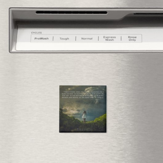 Aimant frigo carré avec message inspirant (In Situ (Lave-vaisselle))